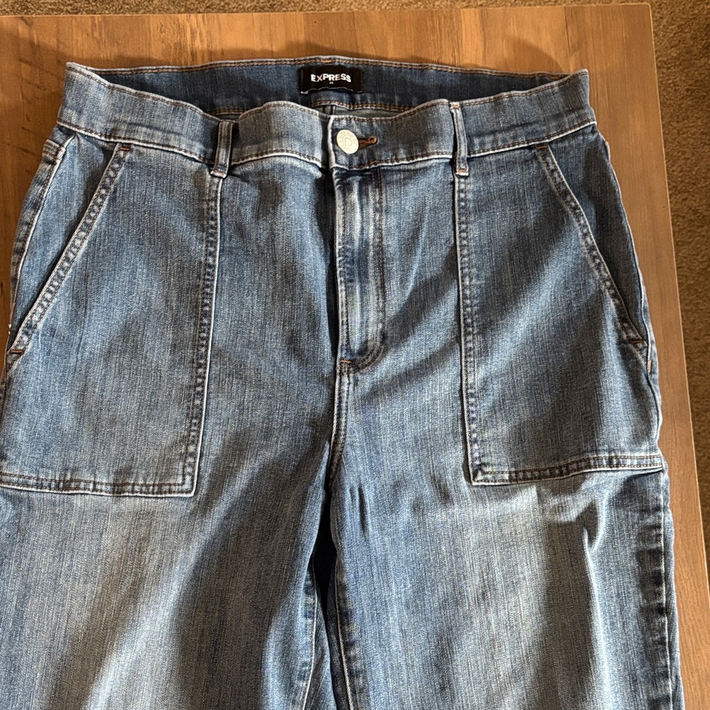 Express Medium Blue Denim Pants